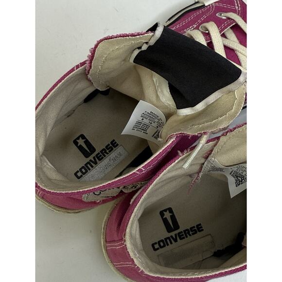 Rick Owens x Converse DRKSHDW TURBODRK Hi Top Pink A05685C Unisex Men 8 Wm 10 - Picture 11 of 12